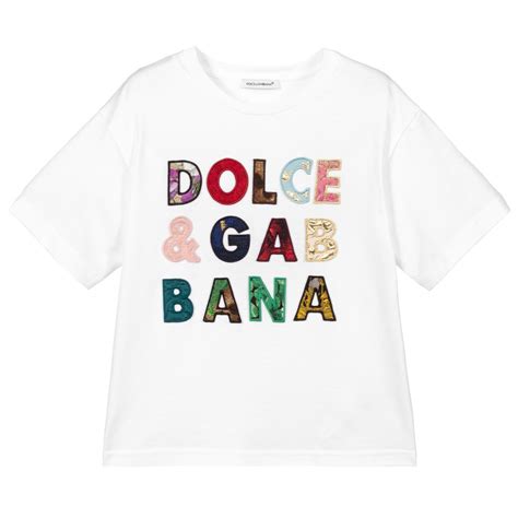 dolce gabbana logo kids|dolce and gabbana logo shirts.